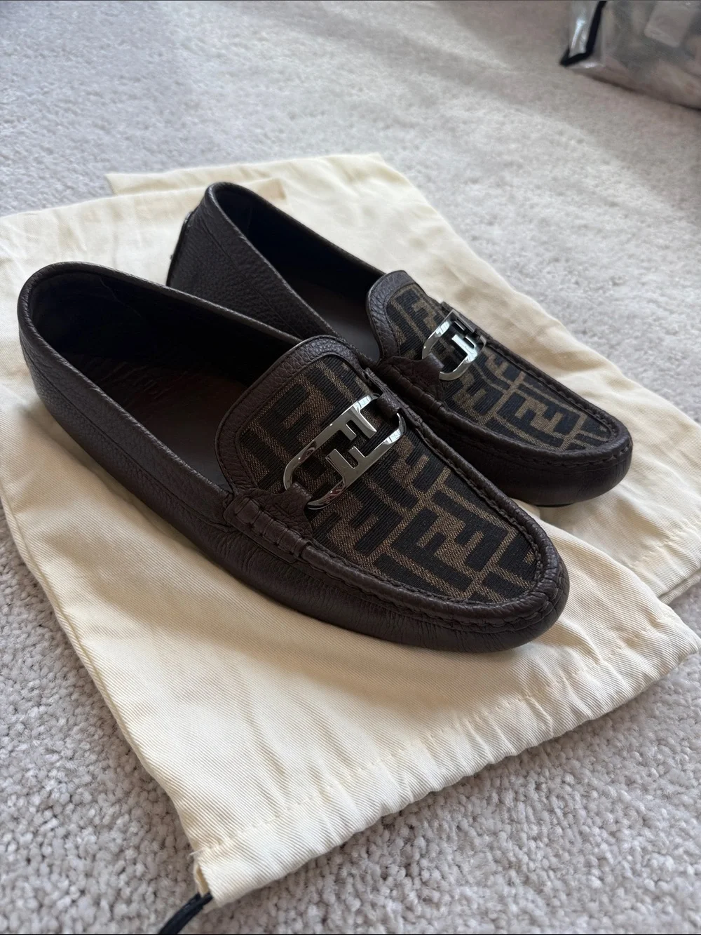 Fendi driver loafer